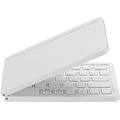 tastiera bluetooth pieghevole ultra sottile qwerty wireless bianca