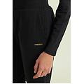 pantaloni regular in felpa garzata con dettagli a trecce nero donna medium