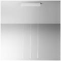luce sospensione lineare moderna dafne alluminio bianco satinato 3 moduli led 16 5 w