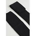 calze lunghe a coste in cashmere e lana uomo nero taglia 40-41