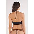 bra top la femme fatale donna nero taglia 3b