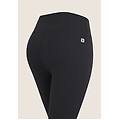 leggings donna vita alta 7/8 in tessuto d. i. w. o. nero donna xx large