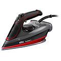 si 5057 rd ferro a vapore ceramica 2700 w nero rosso