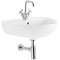 lavabo colibr&igrave; 60 cm monoforo sospeso bianco lucido