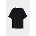 t-shirt over in cotone interlock uomo nero taglia m