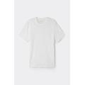 t-shirt in lino uomo bianco taglia s