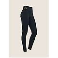 pantaloni wr. up con vita alta decorata da fibbia laterale nero donna small
