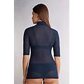 maglia collo alto ultranatural with cashmere donna blu taglia m