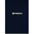 t-shirt in jersey stretch con cuciture in contrasto dark sapphire-white uomo small