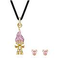 set good luck trolls troll rosa placcato color oro os