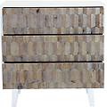 milanihome. it cassettiera in legno di design moderno per salotto cucina sala bianco 88 x 89 x 45