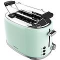 tostapane 2 fette toast&taste 1000 retro double green. 980 w 2 fessure larghe da 3 8 cm e corte