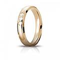 fede nuziale orion oro giallo 3 diamanti brillanti promesse