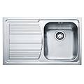 lavello 1 vasca (79x50cm) lll 611 logica line inox dekor 101 0086 233