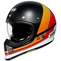 casco ex zero equation tc-10 nero rosso giallo arancione bianco s