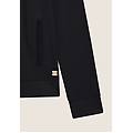 felpa zip e collo alto in viscosa con dettagli in velluto nero donna extra small