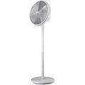 cx2550-00 ventilatore a piantana a terra con 7 pale diametro 40 cm oscillante e timer bianco