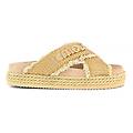 criss-cross rope sandal raffia