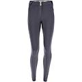 pantaloni push up wr. up vita alta in cotone organico grigio fumo donna small