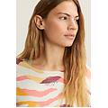 set t-shirt cropped multicolore e canotta green+zebraanimaliermulticolor donna small