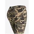 pantaloni push up wr. up vita alta in jersey camouflage marrone-mimetico donna extra large
