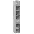 - mobile sottile grigio sonoma 30x42 5x225 cm in truciolato