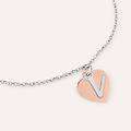 bracciale silver collection argento bicolore bianco / rosa collezione silver collection bicolore