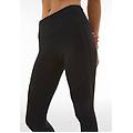 leggings superfit 7/8 con nastro logato e inserti in mesh nero donna extra small