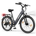 bicicletta elettrica c100 plus 250w 36v 13ah blu sospensione