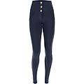 pantaloni push up wr. up superskinny vita alta cotone organico blu navy donna extra large