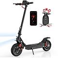 i10 pro 800w 48v 15ah 10 tire app ip54 monopattino elettrico pieghevole nero