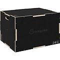 Sportnow Box Jump Pliometrico A 3 Altezze Antiscivolo 61 51 41cm Nero