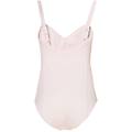 body con scollatura a v sulla schiena rosa tenue donna large