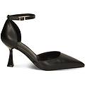 décolleté open shank nere tacco 8 cm