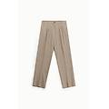 pantaloni regular-fit a vita media