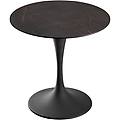 tavolo da esterno tulip tromba 80x71 cm (øxh) piano tavolo nero/marrone struttura nero