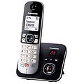 Panasonic Cordless Singolo Dect Black E Silver Kx Tg6861jtb