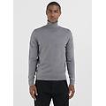 pullover a collo alto in cotone e cashmere