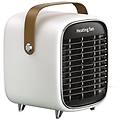 termoventilatore elettrico in ceramica dal design retrò white