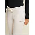 pantaloni sportivi da donna con polsini e strass bicolore white sand donna extra large