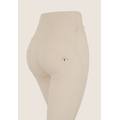 pantaloni wr. up flare vita alta in cotone con impunture lily white donna large
