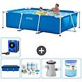- piscina fuori terra rettangolo 260x160x65 cm blu include accessori coordinati a85