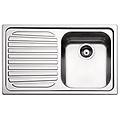ro791ilac serie venezia lavello da incasso 79x50cm 1 vasca a destra gocciolatoio sinistro acciaio