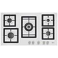 - piano cottura da incasso plano 90 pgsp90168cs 88x51 cm 5 fuochi a gas granitek bianco 68