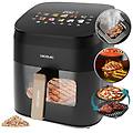 friggitrice ad aria 6. 5 litri air fryer cecofry&grill smokin' 6500. 2200w piastra grill doppia
