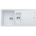 lavello integrato 1. 5 vasche con gocciolatoio laterale destro o sinistro boston l 97 x l 50 cm
