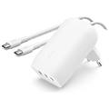 boostcharge caricabatteria da parete a 3 porte usb-c con pps da 67w bianco