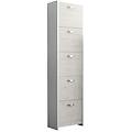 leroy merlin scarpiera 5 ante doppia profondità l 50 x h 182 x p 25 cm 24 paia grigio
