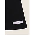 gonna bambina a trapezio in cotone texturizzato nero junior 10 anni
