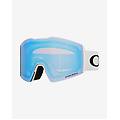 maschera fall line l matte white con lente prizm snow sapphire iridium